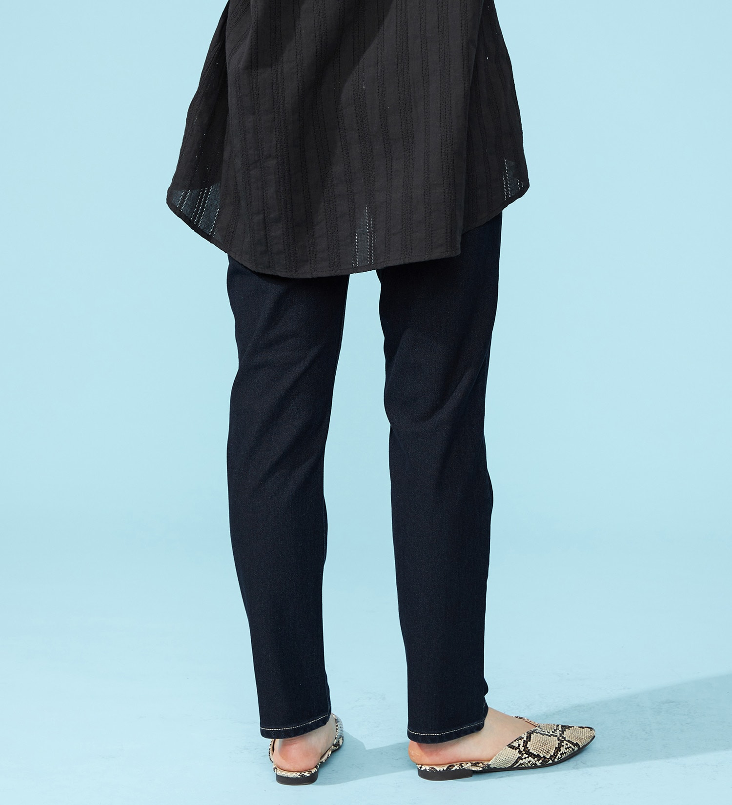 EDWIN(エドウイン)の【涼】COOL テーパードデニムパンツ【アウトレット店舗・WEB限定】|パンツ/パンツ/レディース|濃色ブルー