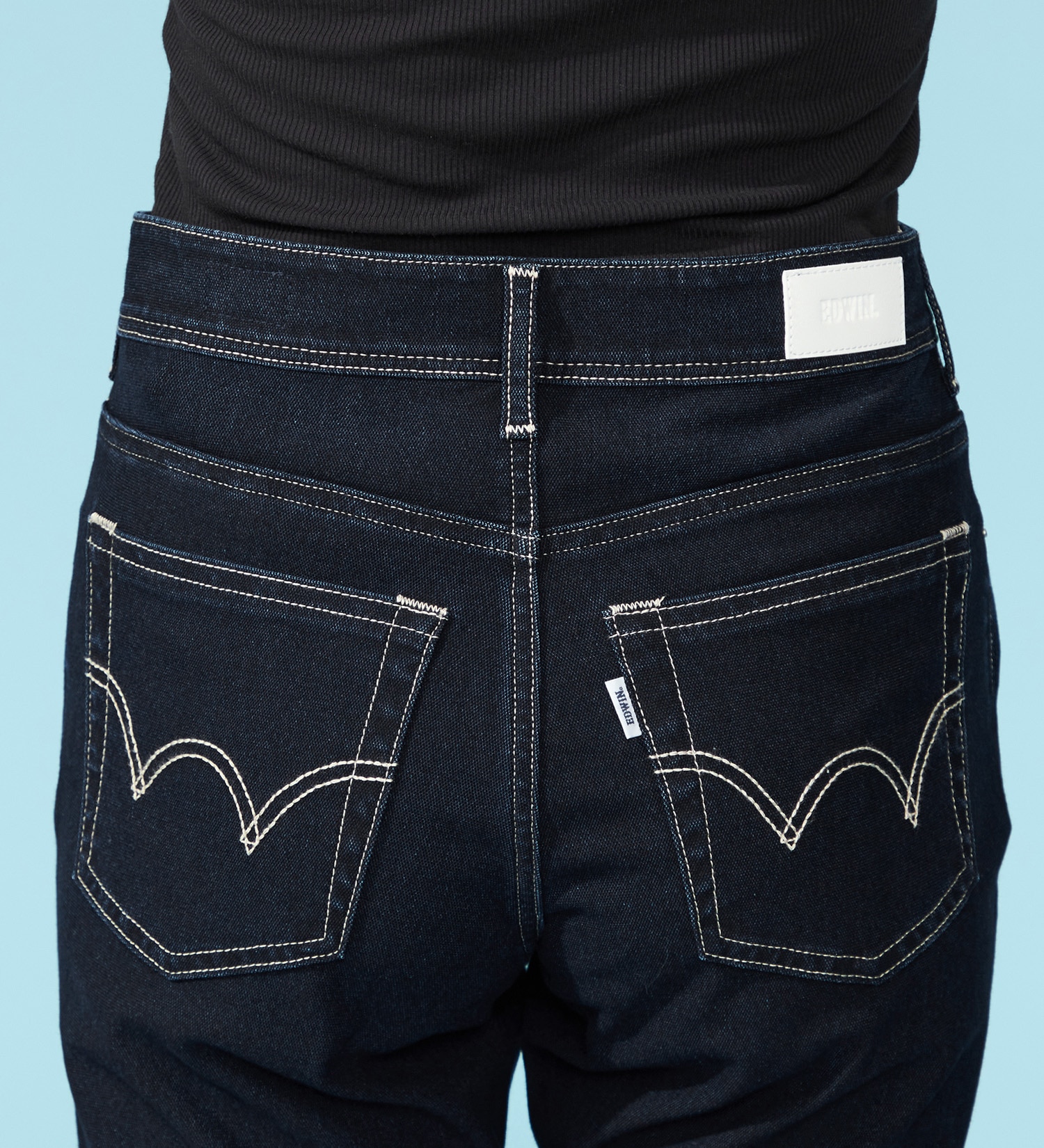 EDWIN(エドウイン)の【涼】COOL テーパードデニムパンツ【アウトレット店舗・WEB限定】|パンツ/パンツ/レディース|濃色ブルー