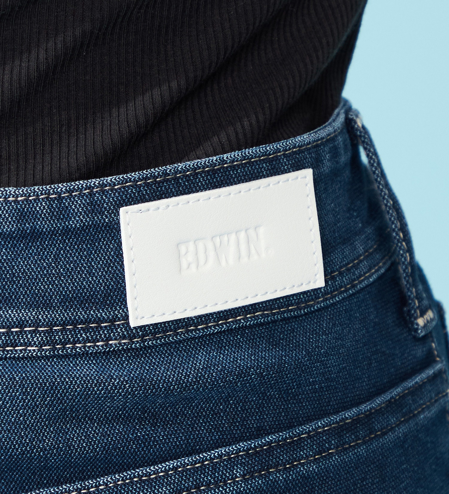 EDWIN(エドウイン)の【試着対象】【涼】COOL テーパードデニムパンツ【アウトレット店舗・WEB限定】|パンツ/パンツ/レディース|中色ブルー