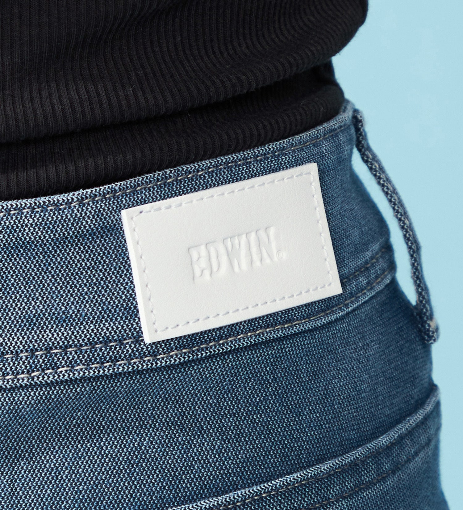 EDWIN(エドウイン)の【試着対象】【涼】COOL テーパードデニムパンツ【アウトレット店舗・WEB限定】|パンツ/パンツ/レディース|淡色ブルー