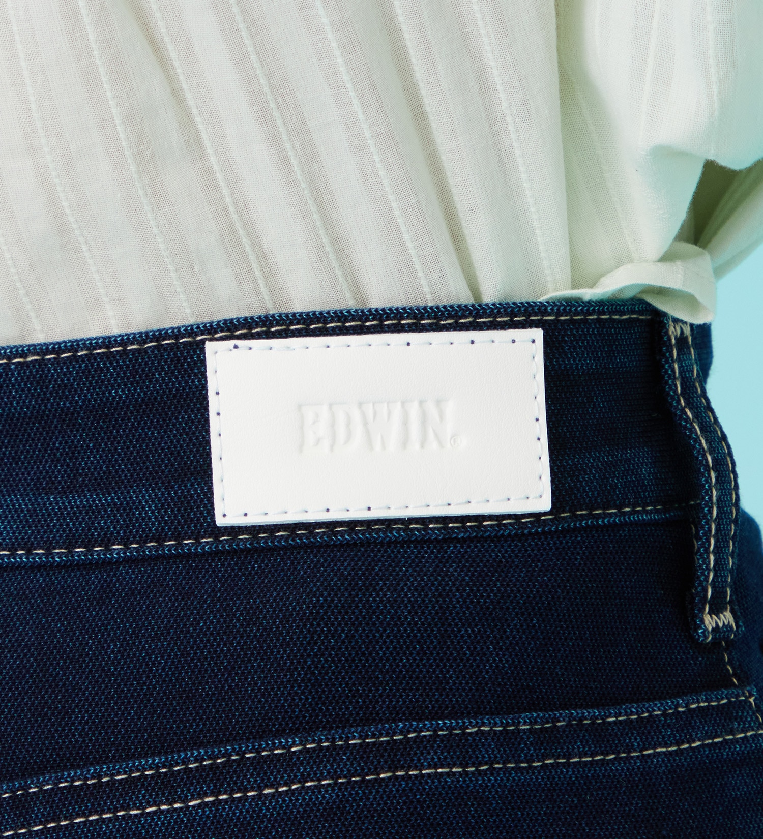 EDWIN(エドウイン)のCOOL サマーニット ワイドデニムパンツ【涼】【アウトレット店舗・WEB限定商品】|パンツ/デニム / ジーンズパンツ/レディース|濃色ブルー