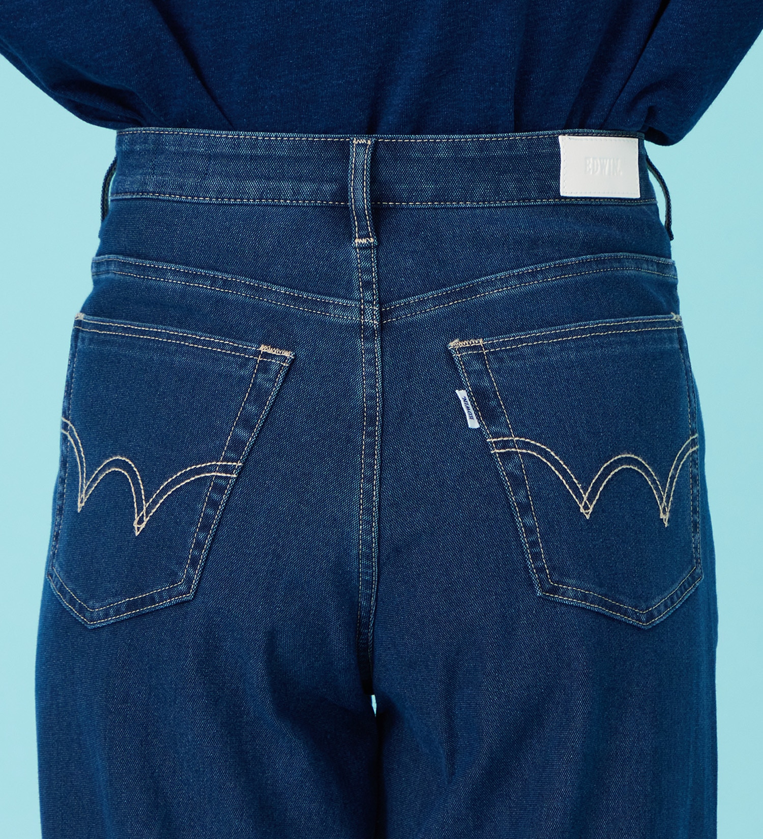 EDWIN(エドウイン)のCOOL サマーニット ワイドデニムパンツ【涼】【アウトレット店舗・WEB限定商品】|パンツ/デニム / ジーンズパンツ/レディース|中色ブルー