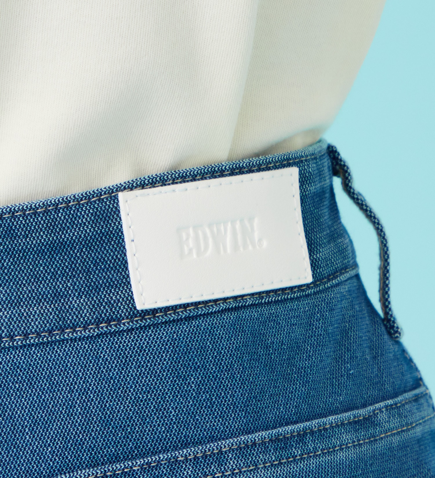 EDWIN(エドウイン)のCOOL サマーニット ワイドデニムパンツ【涼】【アウトレット店舗・WEB限定商品】|パンツ/デニム / ジーンズパンツ/レディース|淡色ブルー