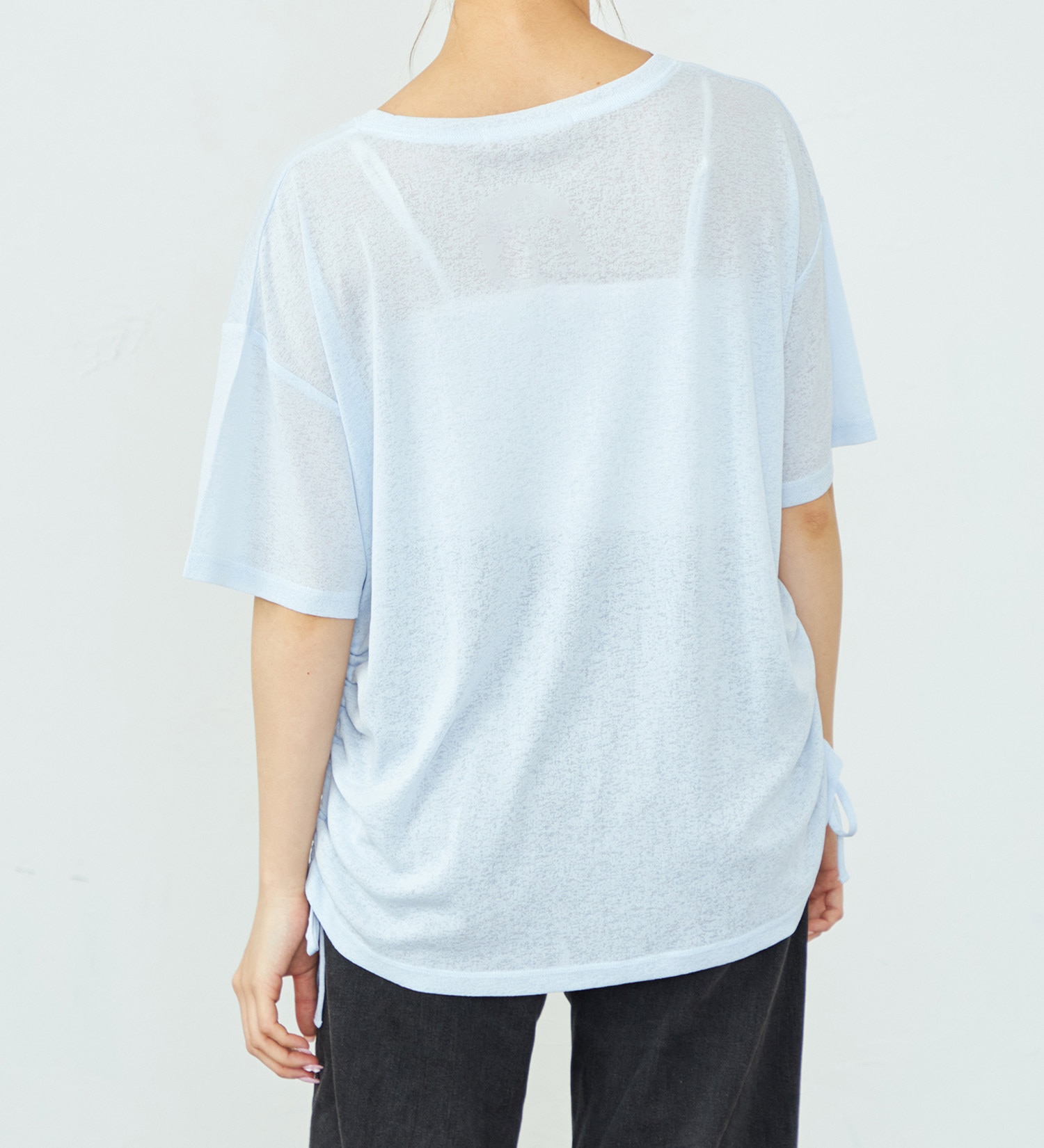 EDWIN(エドウイン)のサイドスピンドルTシャツ【アウトレット店舗・WEB限定】|トップス/Tシャツ/カットソー/レディース|ライトブルー