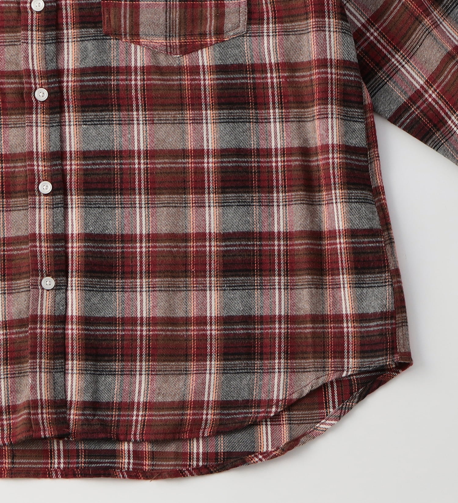 EDWIN(エドウイン)のチェック柄チュニックシャツ【アウトレット店舗・WEB限定】EDWINエドウィン|トップス/シャツ/ブラウス/レディース|チェック1