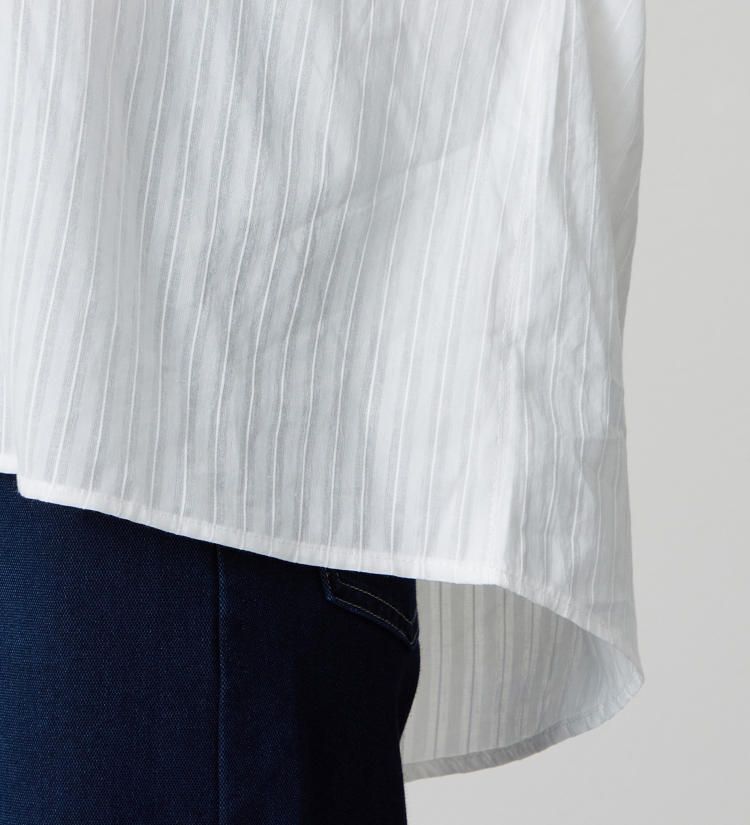 EDWIN(エドウイン)のシアースキッパーシャツ【アウトレット店舗・WEB限定商品】|トップス/シャツ/ブラウス/レディース|ホワイト