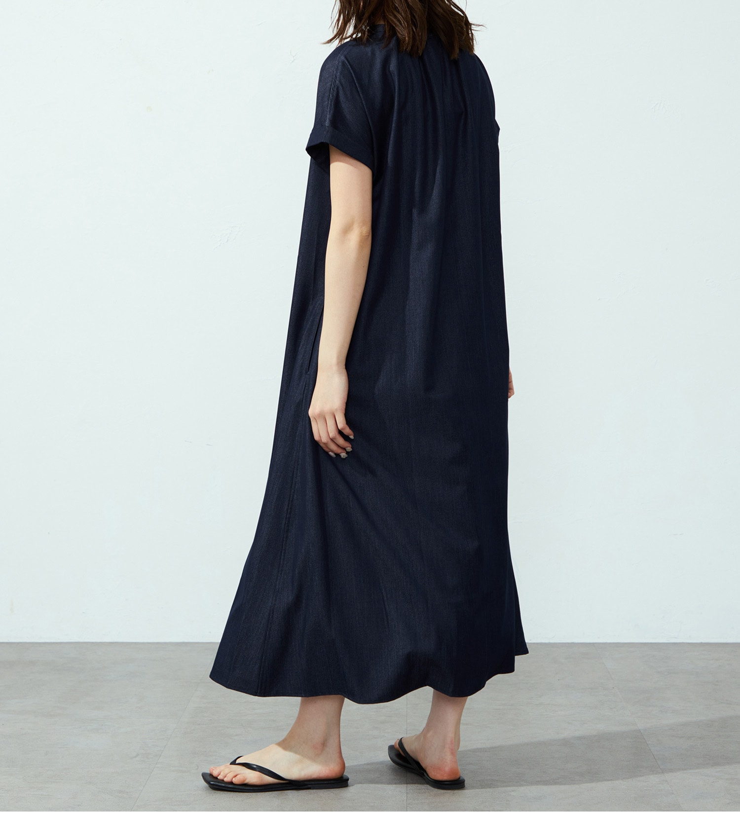 EDWIN(エドウイン)の【ポイントアップ対象】Vネックワンピース【アウトレット店舗・WEB限定】|ワンピース/ワンピース/レディース|ブルー