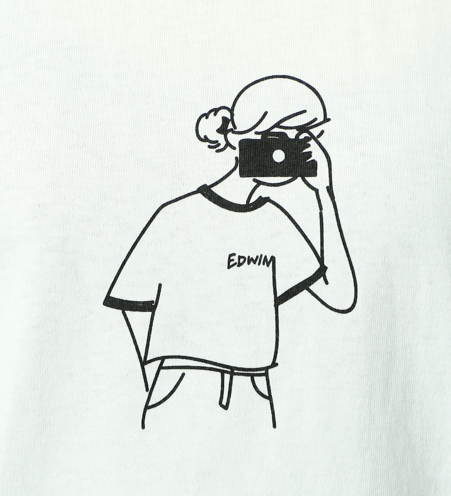 EDWIN(エドウイン)のイラストプリントTシャツ【アウトレット店舗・WEB限定】|トップス/Tシャツ/カットソー/レディース|ホワイト
