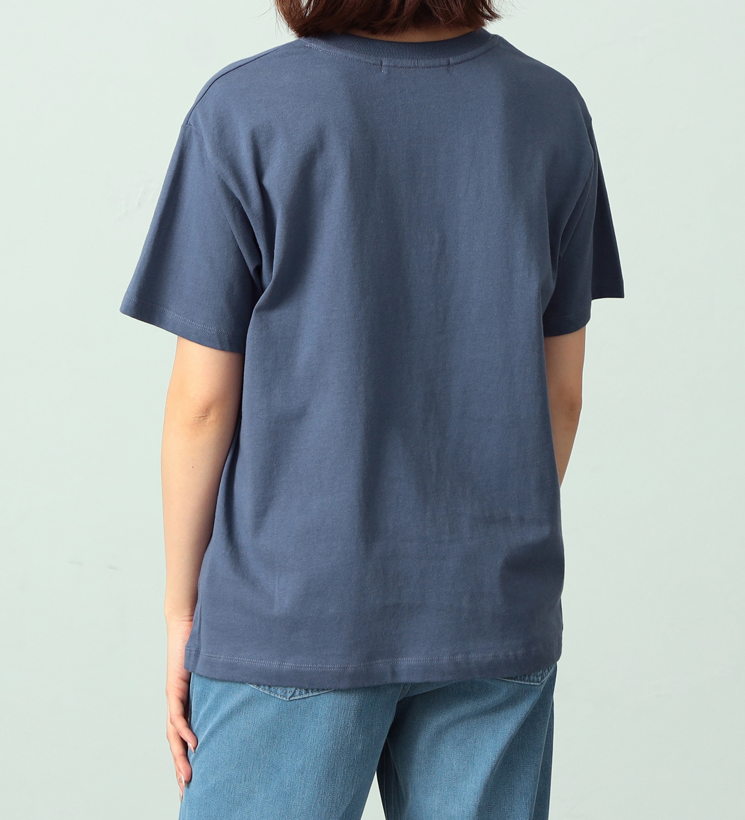 EDWIN(エドウイン)のイラストプリントTシャツ【アウトレット店舗・WEB限定】|トップス/Tシャツ/カットソー/レディース|ブルー
