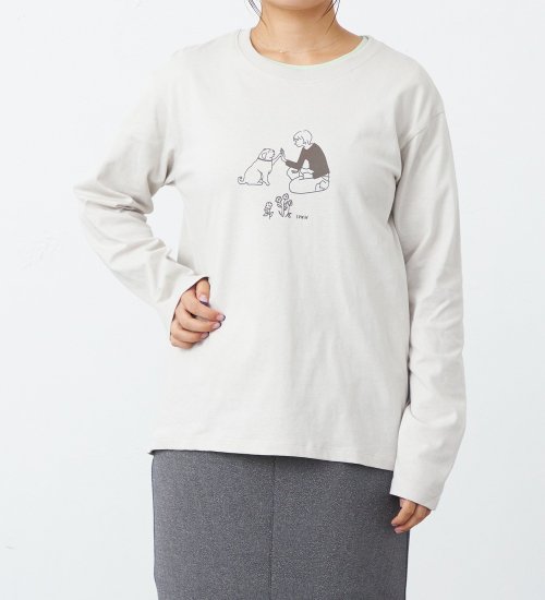 プリントロングTシャツ【アウトレット店舗・WEB限定】