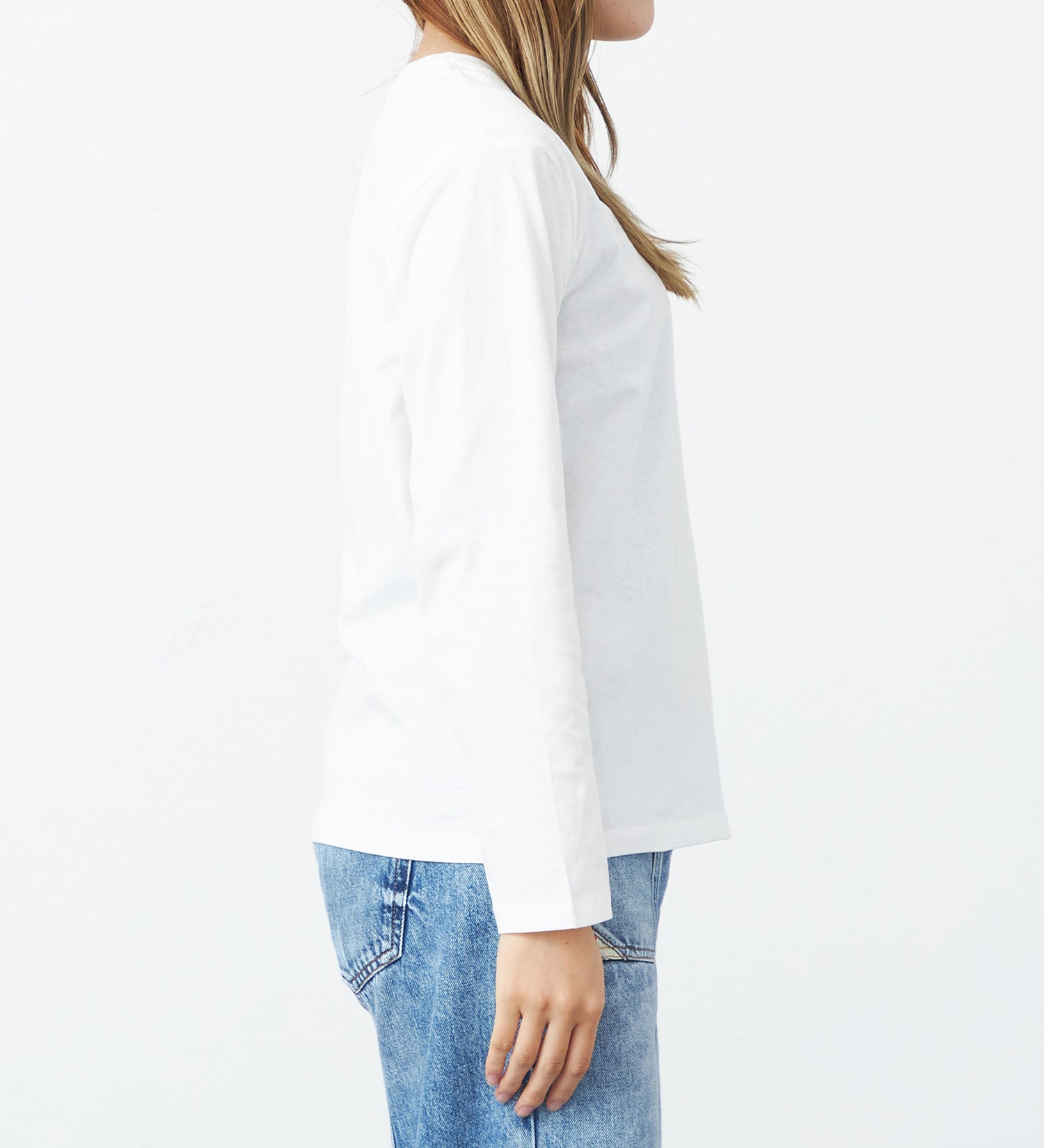 EDWIN(エドウイン)のプリントロングTシャツ【アウトレット店舗・WEB限定】|トップス/Tシャツ/カットソー/レディース|ホワイト