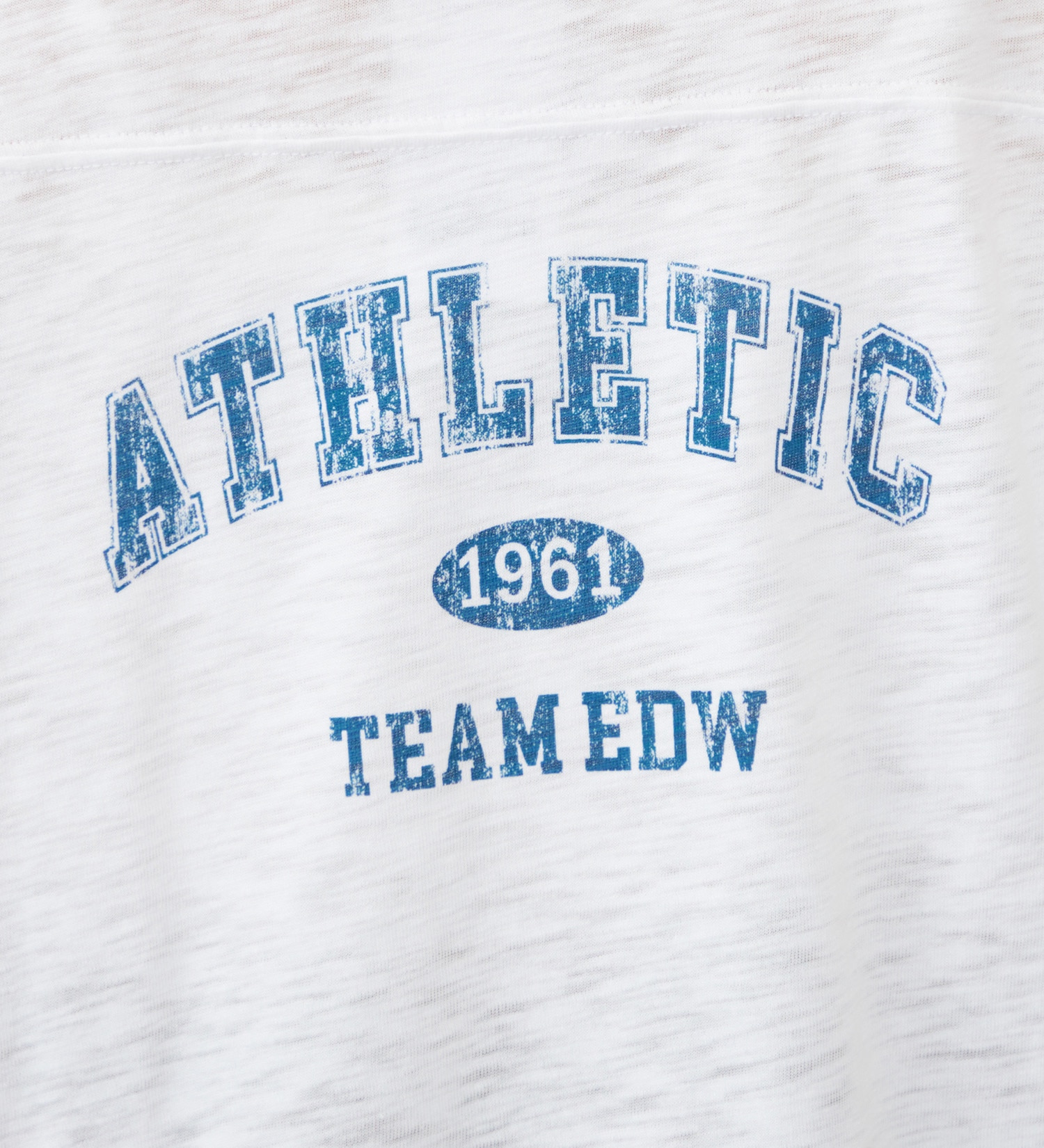 EDWIN(エドウイン)のカレッジプリントTシャツ 長袖【アウトレット店舗・WEB限定】|トップス/Tシャツ/カットソー/レディース|ホワイト