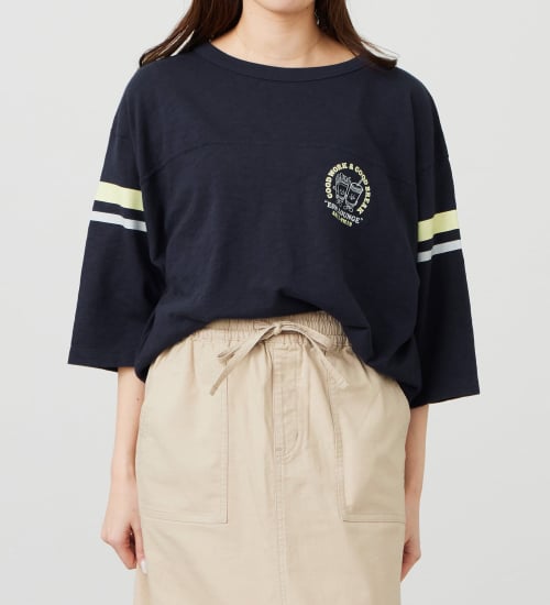 フットボールプリントTシャツ【アウトレット店舗・WEB限定商品】