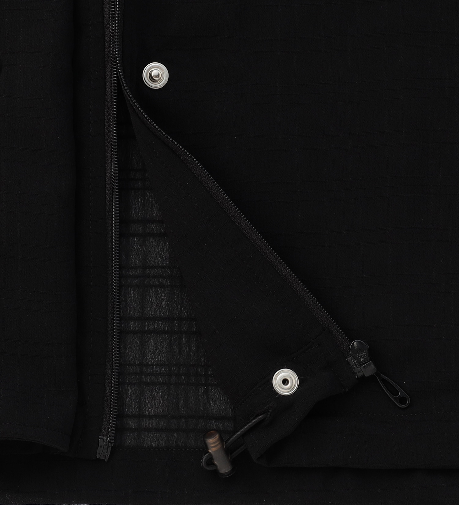 EDWIN(エドウイン)の【BLACKFRIDAY】EDWIN シースルー フーディーブルゾン(チェック柄)【アウトレット店舗・WEB限定】|ジャケット/アウター/その他アウター/レディース|ブラック