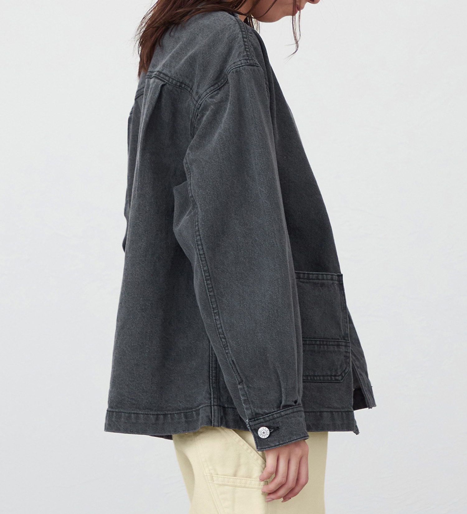 EDWIN(エドウイン)のデニムジャケット【アウトレット店舗・WEB限定】|トップス/シャツ/ブラウス/レディース|ブラックデニム