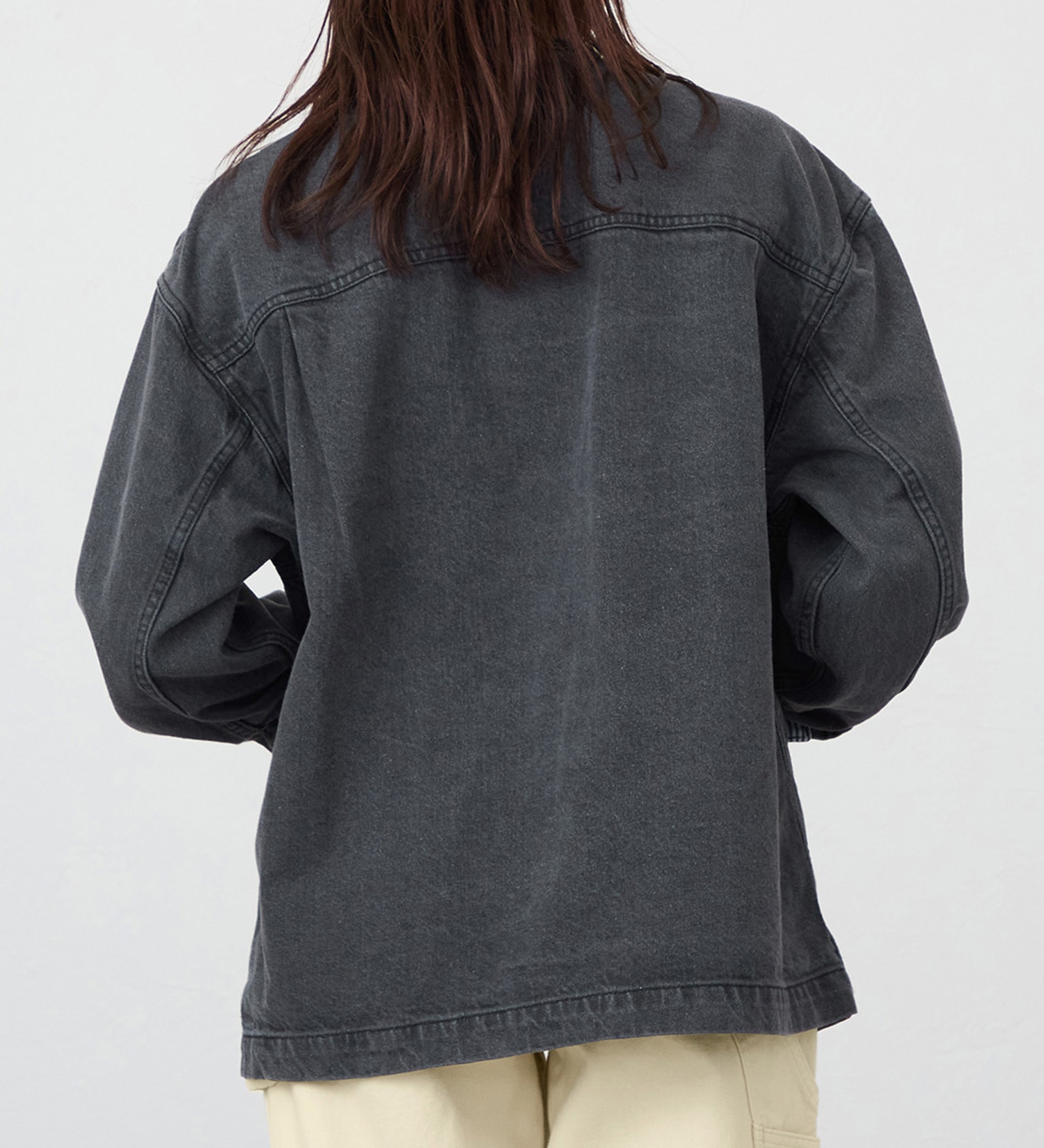 EDWIN(エドウイン)のデニムジャケット【アウトレット店舗・WEB限定】|トップス/シャツ/ブラウス/レディース|ブラックデニム