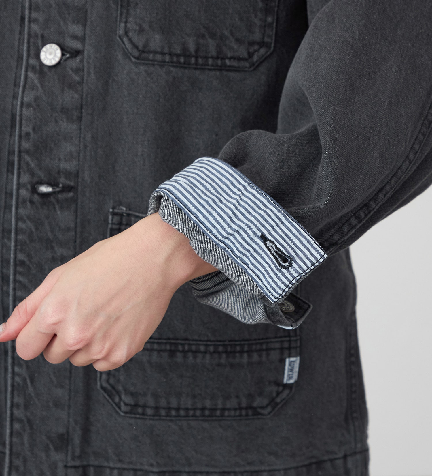 EDWIN(エドウイン)のデニムジャケット【アウトレット店舗・WEB限定】|トップス/シャツ/ブラウス/レディース|ブラックデニム