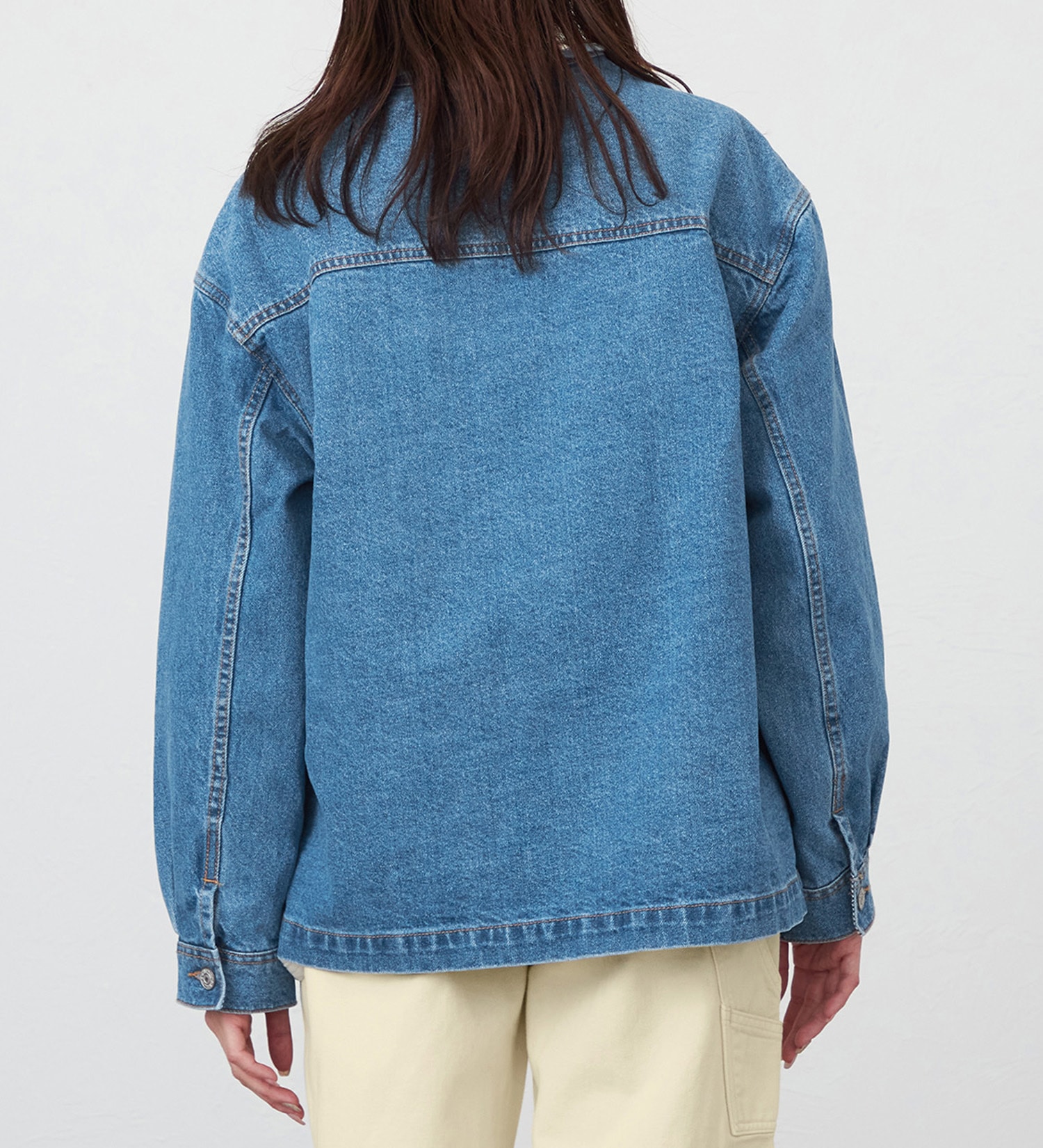 EDWIN(エドウイン)のデニムジャケット【アウトレット店舗・WEB限定】|トップス/シャツ/ブラウス/レディース|淡色ブルー