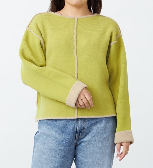 EDWIN(エドウイン)の3WAYモヘアニット【アウトレット店舗・WEB限定】|トップス/ニット/セーター/レディース|ライトグリーン