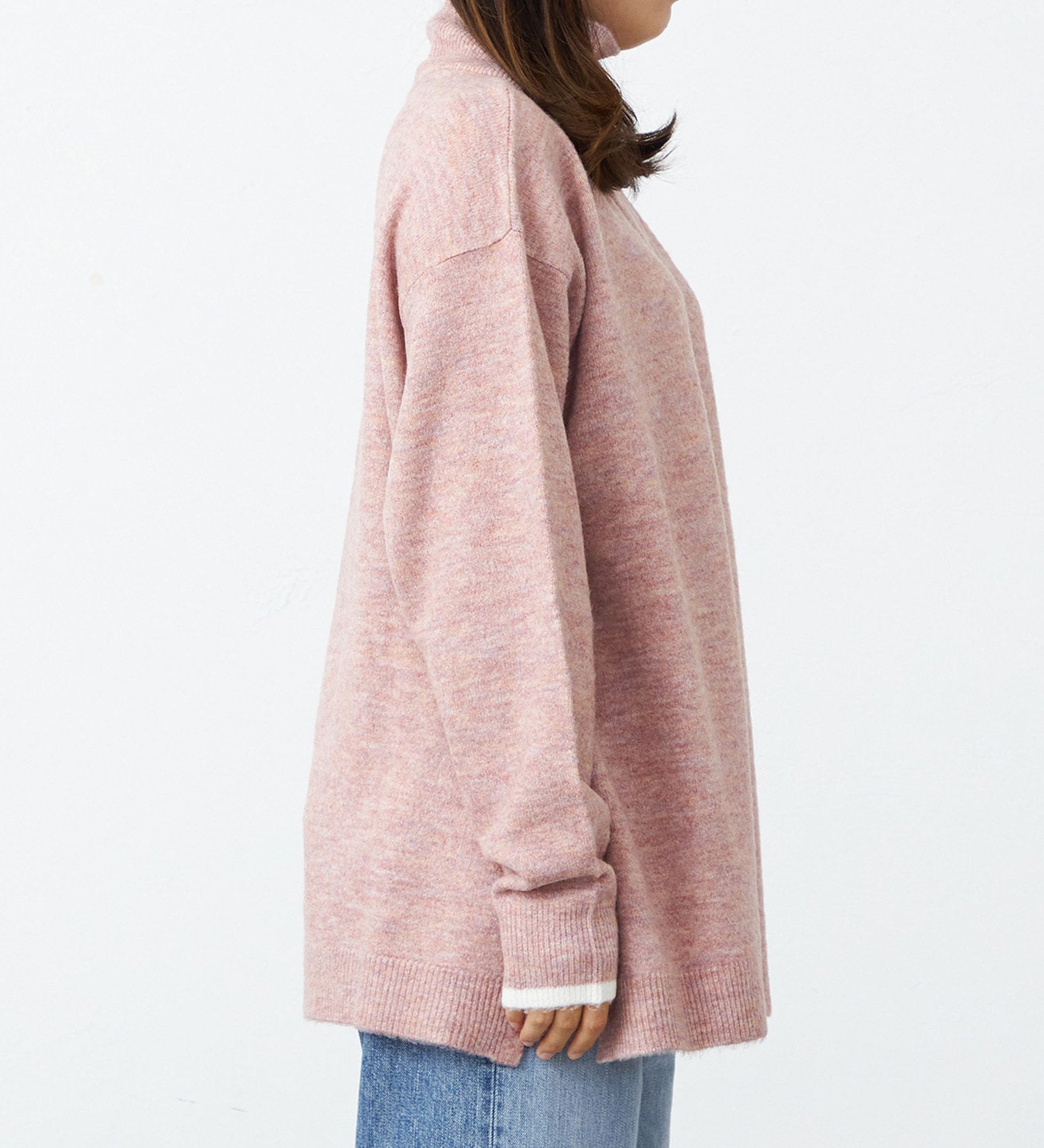 EDWIN(エドウイン)のタートルモヘアニット【アウトレット店舗・WEB限定】|トップス/ニット/セーター/レディース|ピンク