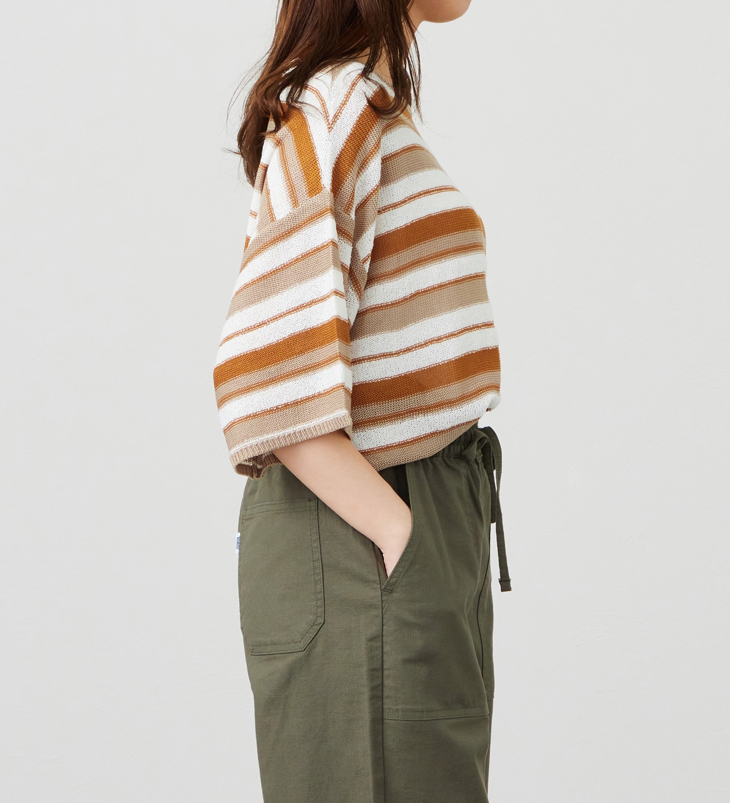 EDWIN(エドウイン)のドルマンニット【アウトレット店舗・WEB限定商品】|トップス/ニット/セーター/レディース|ブラウン