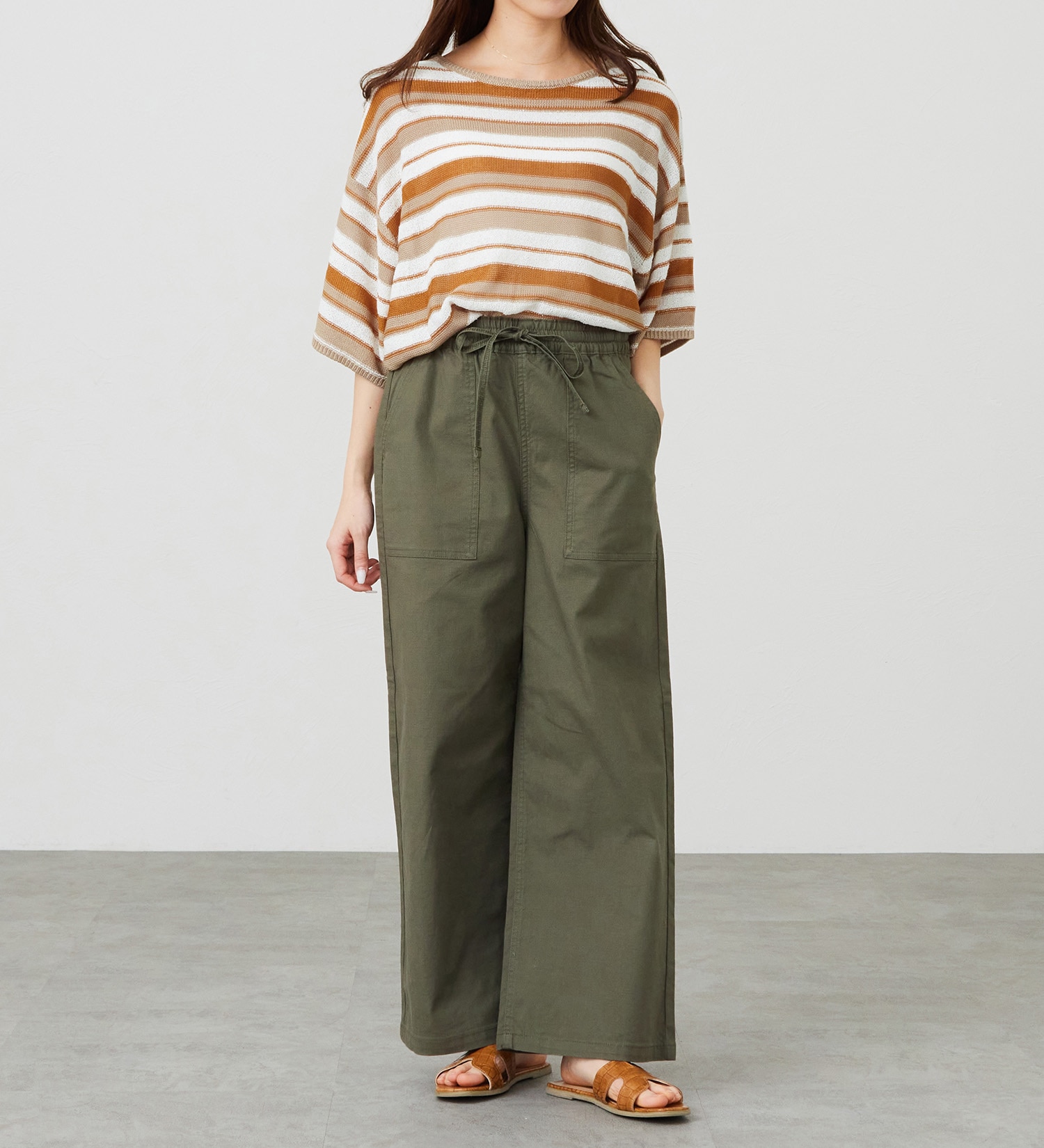 EDWIN(エドウイン)のドルマンニット【アウトレット店舗・WEB限定商品】|トップス/ニット/セーター/レディース|ブラウン