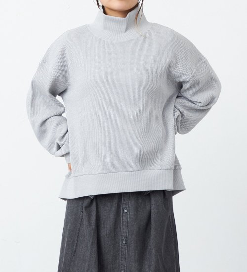 グリッターワッフルハイネックプルオーバー【アウトレット店舗・WEB限定】