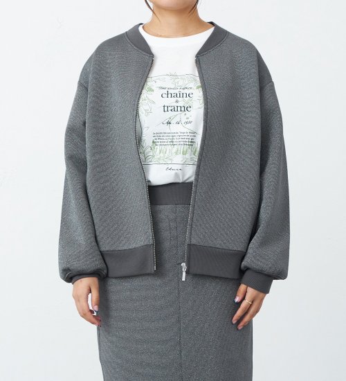 グリッタースウェットジャケット【セットアップ対応】【アウトレット店舗・WEB限定】