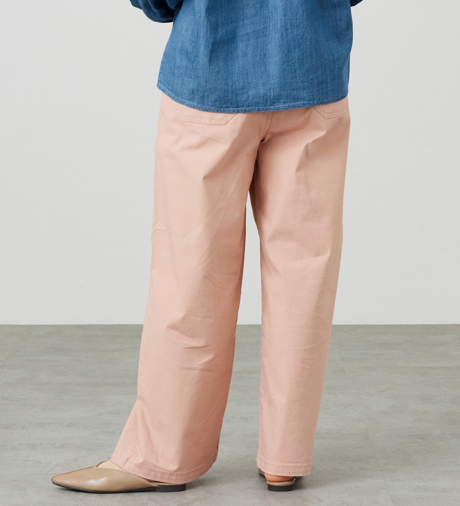 EDWIN(エドウイン)のイージーベイカーワイドパンツ【アウトレット店舗・WEB限定商品】|パンツ/デニム / ジーンズパンツ/レディース|サーモンピンク