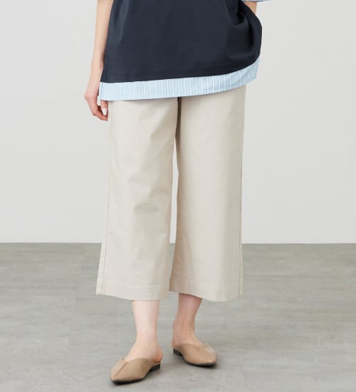 EDWIN(エドウイン)のイージークロップドパンツ【アウトレット店舗・WEB限定商品】|パンツ/デニム / ジーンズパンツ/レディース|サンドベージュ