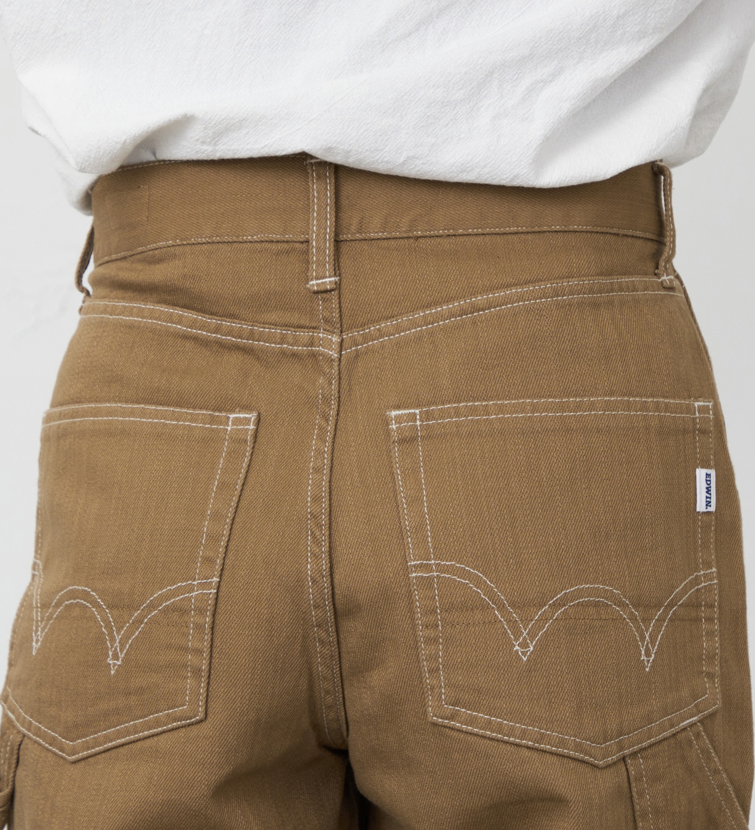 EDWIN(エドウイン)のワイドペインターデニムパンツ【アウトレット店舗・WEB限定】|パンツ/デニム / ジーンズパンツ/レディース|ブラウン