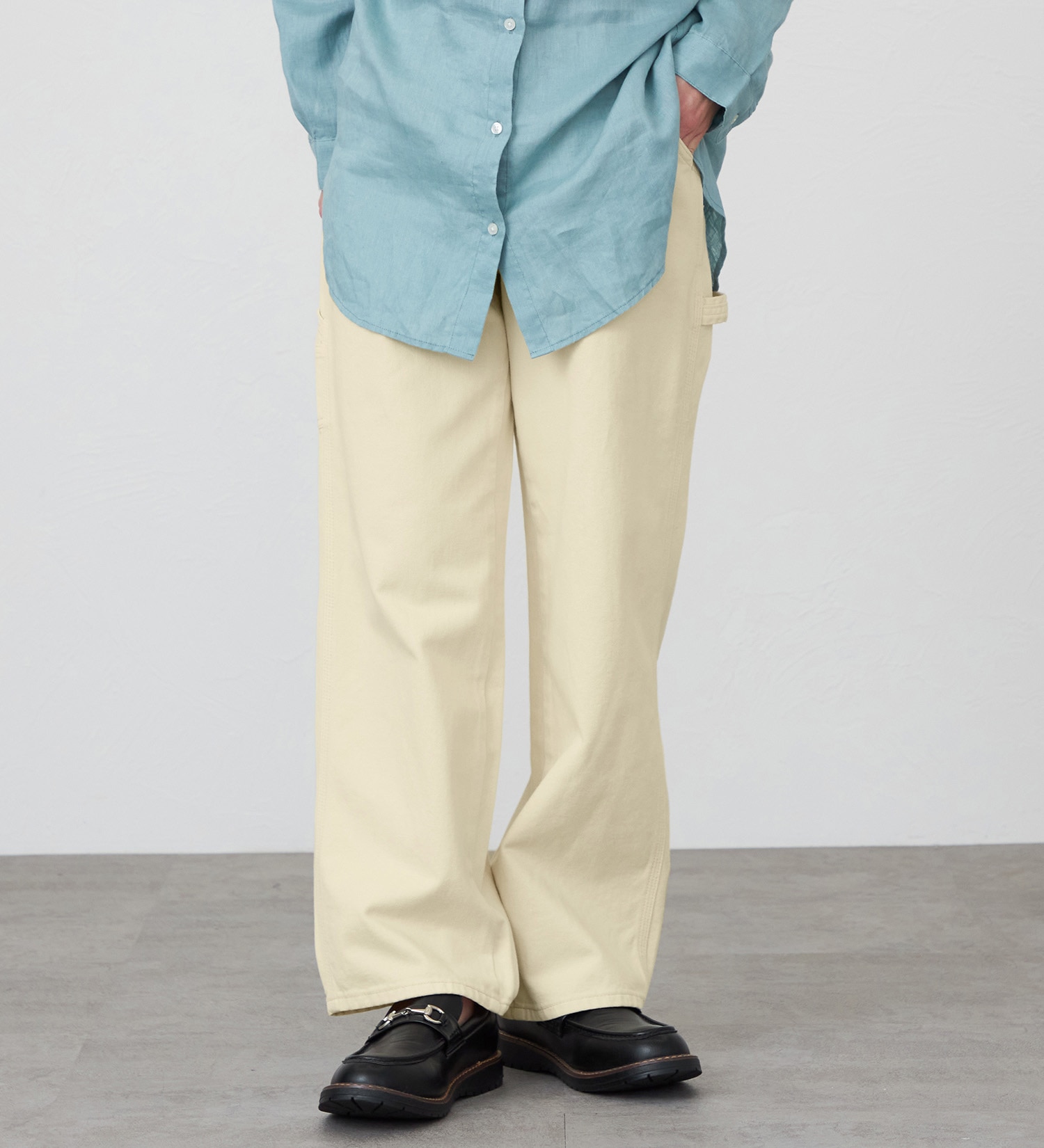 EDWIN(エドウイン)のワイドペインターパンツ【アウトレット店舗・WEB限定商品】|パンツ/パンツ/レディース|アイボリー