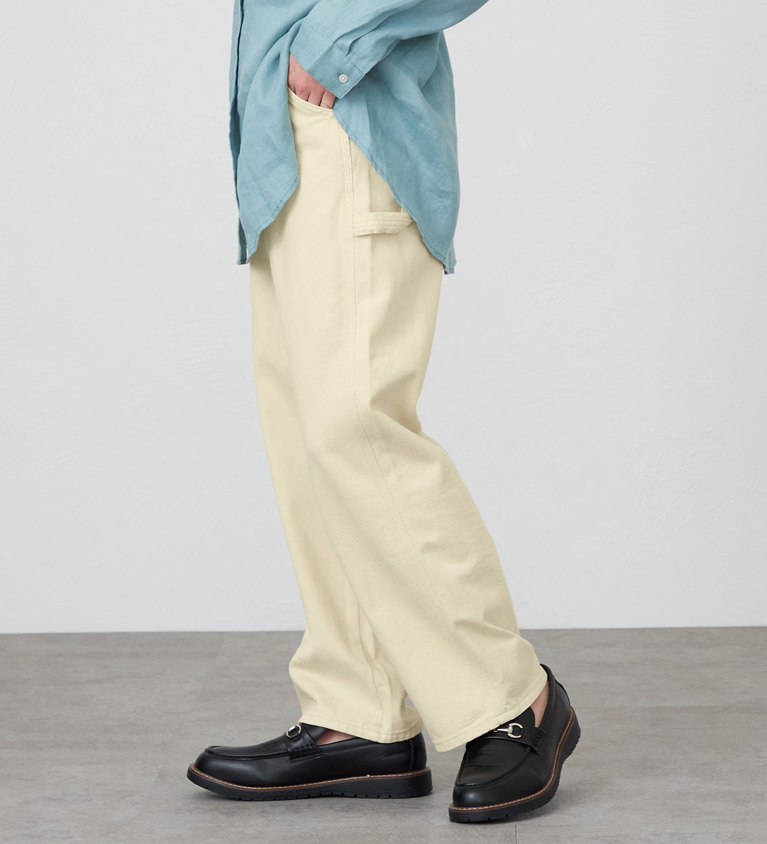 EDWIN(エドウイン)のワイドペインターパンツ【アウトレット店舗・WEB限定商品】|パンツ/パンツ/レディース|アイボリー