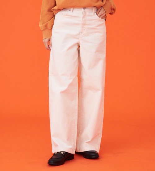 EDWIN(エドウイン)のコーデュロイワイドパンツ【アウトレット店舗・WEB限定】|パンツ/デニム / ジーンズパンツ/レディース|アイボリー