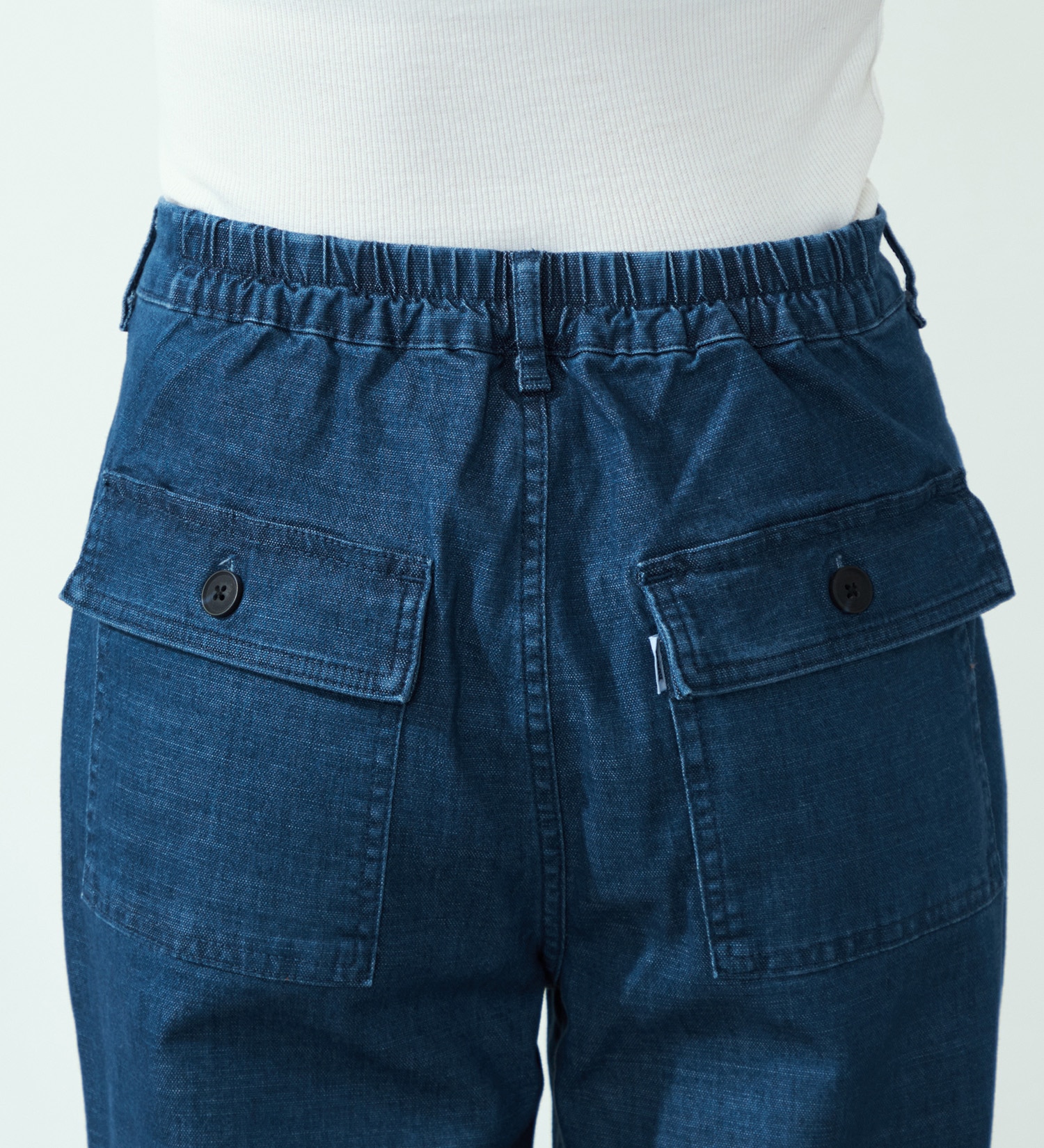 EDWIN(エドウイン)のイージーベーカーセミワイドパンツ【アウトレット店舗・WEB限定】|パンツ/デニム / ジーンズパンツ/レディース|中色ブルー