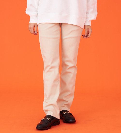 EDWIN(エドウイン)の【暖】BODY FIRE ストレートデニムパンツ【アウトレット店舗・WEB限定】|パンツ/デニム / ジーンズパンツ/レディース|クリーム