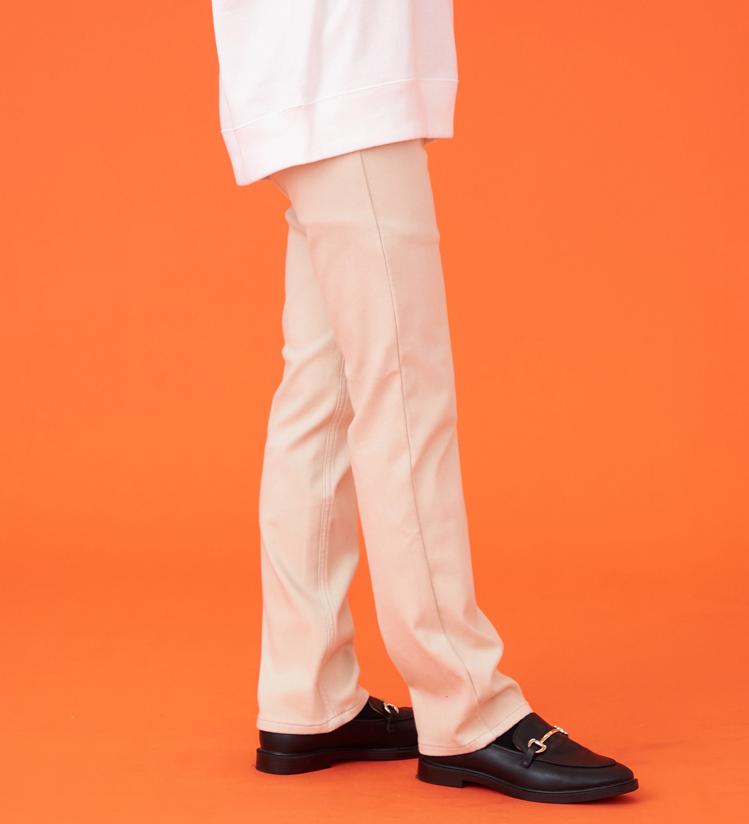 EDWIN(エドウイン)の【暖】BODY FIRE ストレートデニムパンツ【アウトレット店舗・WEB限定】|パンツ/デニム / ジーンズパンツ/レディース|クリーム