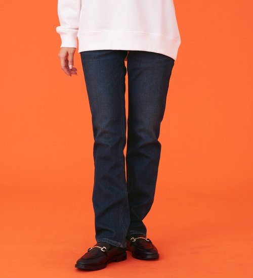 EDWIN(エドウイン)の【暖】BODY FIRE ストレートデニムパンツ【アウトレット店舗・WEB限定】|パンツ/デニム / ジーンズパンツ/レディース|濃色ブルー