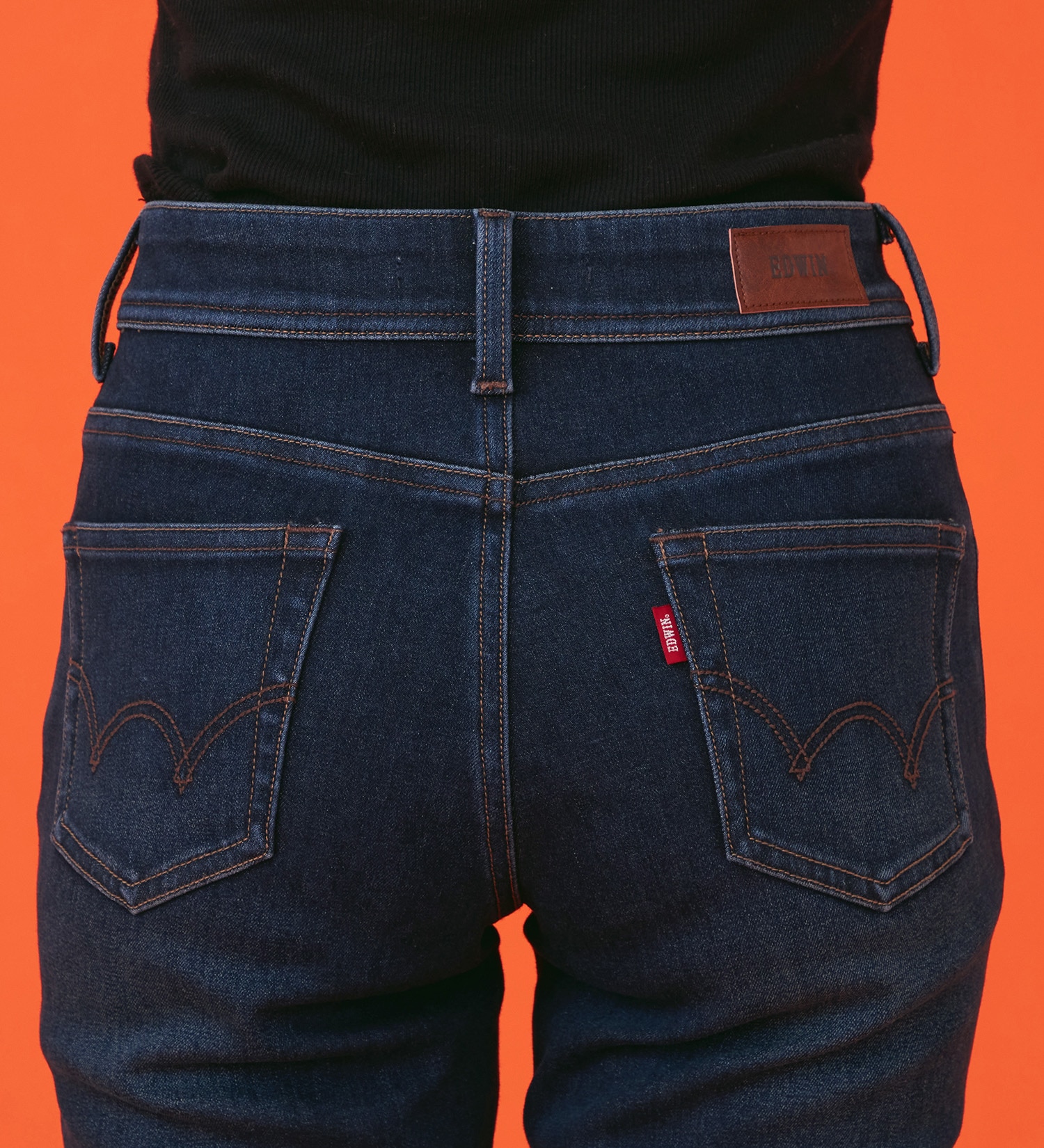 EDWIN(エドウイン)の【暖】BODY FIRE ストレートデニムパンツ【アウトレット店舗・WEB限定】|パンツ/デニム / ジーンズパンツ/レディース|濃色ブルー