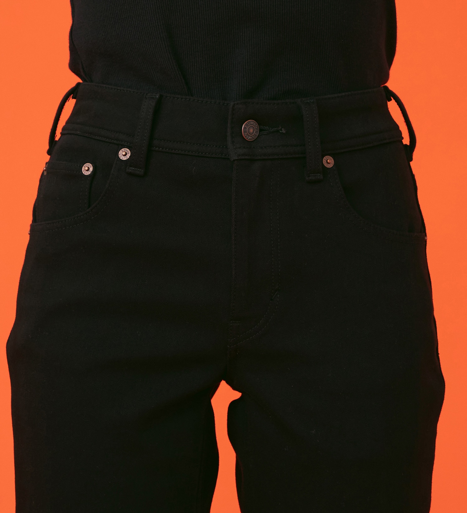 EDWIN(エドウイン)の【暖】BODY FIRE ストレートデニムパンツ【アウトレット店舗・WEB限定】|パンツ/デニム / ジーンズパンツ/レディース|ブラック