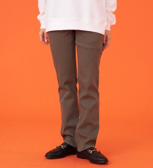 EDWIN(エドウイン)の【暖】BODY FIRE ストレートデニムパンツ【アウトレット店舗・WEB限定】|パンツ/デニム / ジーンズパンツ/レディース|ブラウン