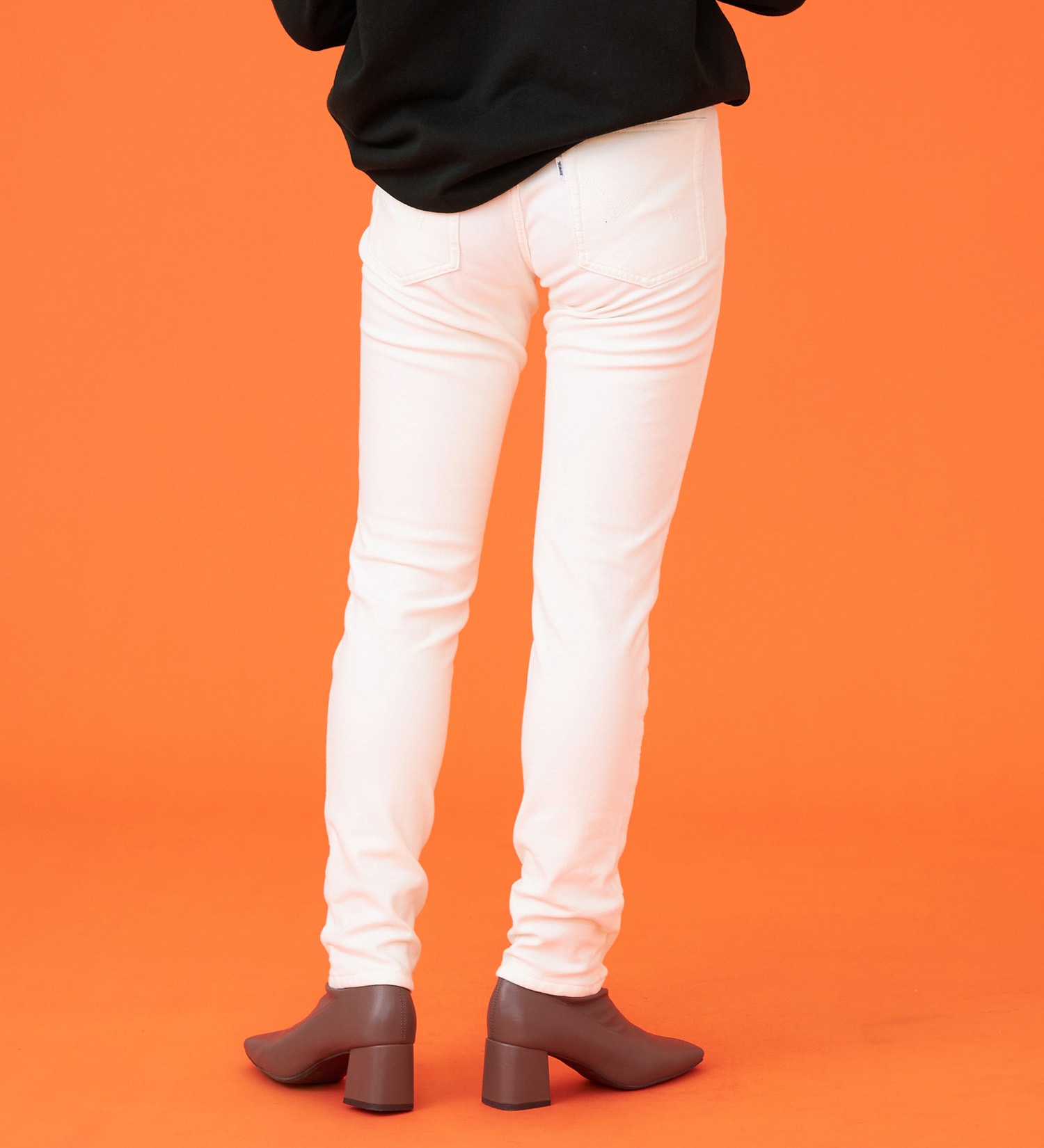 EDWIN(エドウイン)の【暖】BODY FIRE スキニーデニムパンツ【アウトレット店舗・WEB限定】|パンツ/デニム / ジーンズパンツ/レディース|ホワイト