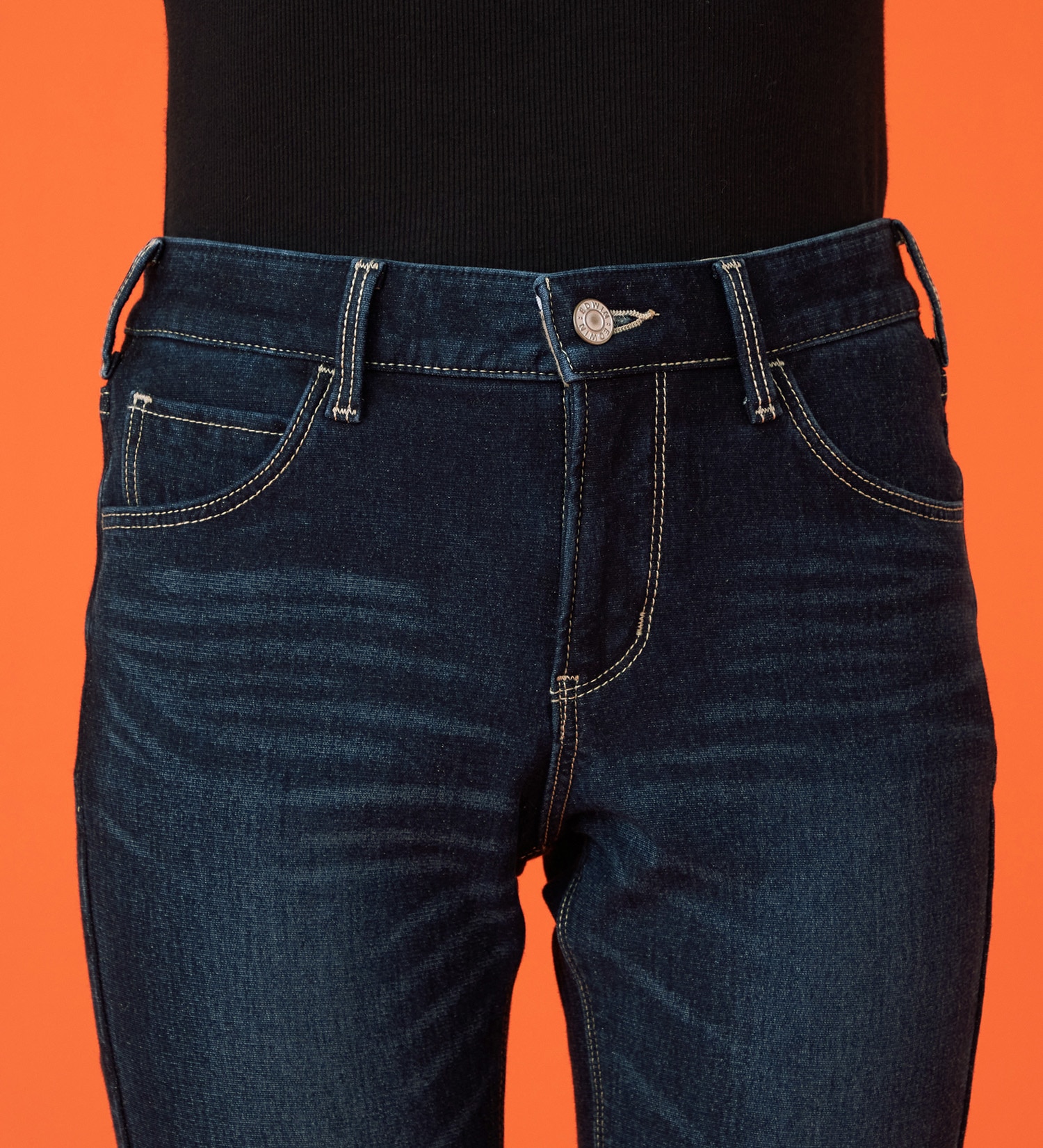 EDWIN(エドウイン)の【暖】BODY FIRE スキニーデニムパンツ【アウトレット店舗・WEB限定】|パンツ/デニム / ジーンズパンツ/レディース|濃色ブルー