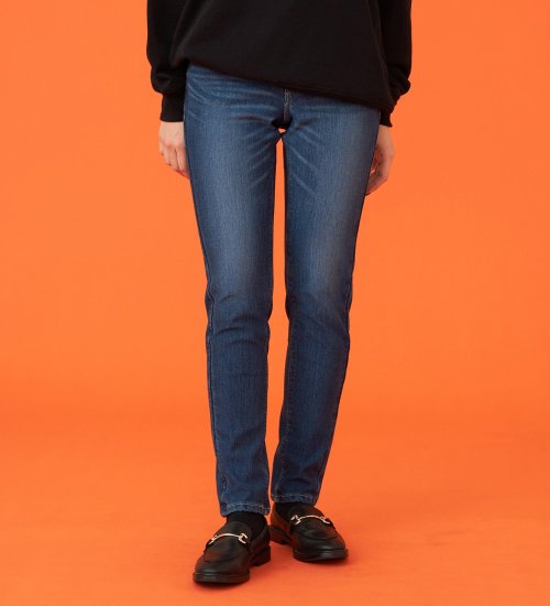 EDWIN(エドウイン)の【暖】BODY FIRE スキニーデニムパンツ【アウトレット店舗・WEB限定】|パンツ/デニム / ジーンズパンツ/レディース|中色ブルー