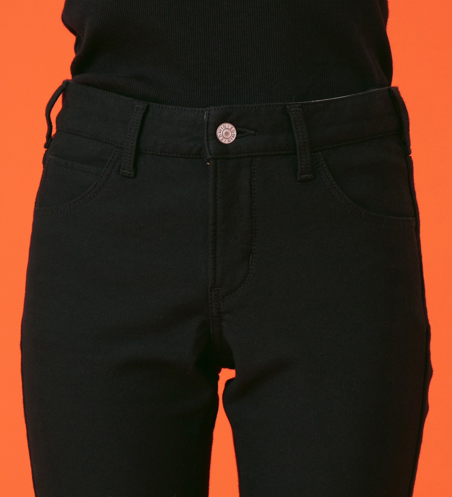 EDWIN(エドウイン)の【暖】BODY FIRE スキニーデニムパンツ【アウトレット店舗・WEB限定】|パンツ/デニム / ジーンズパンツ/レディース|ブラック