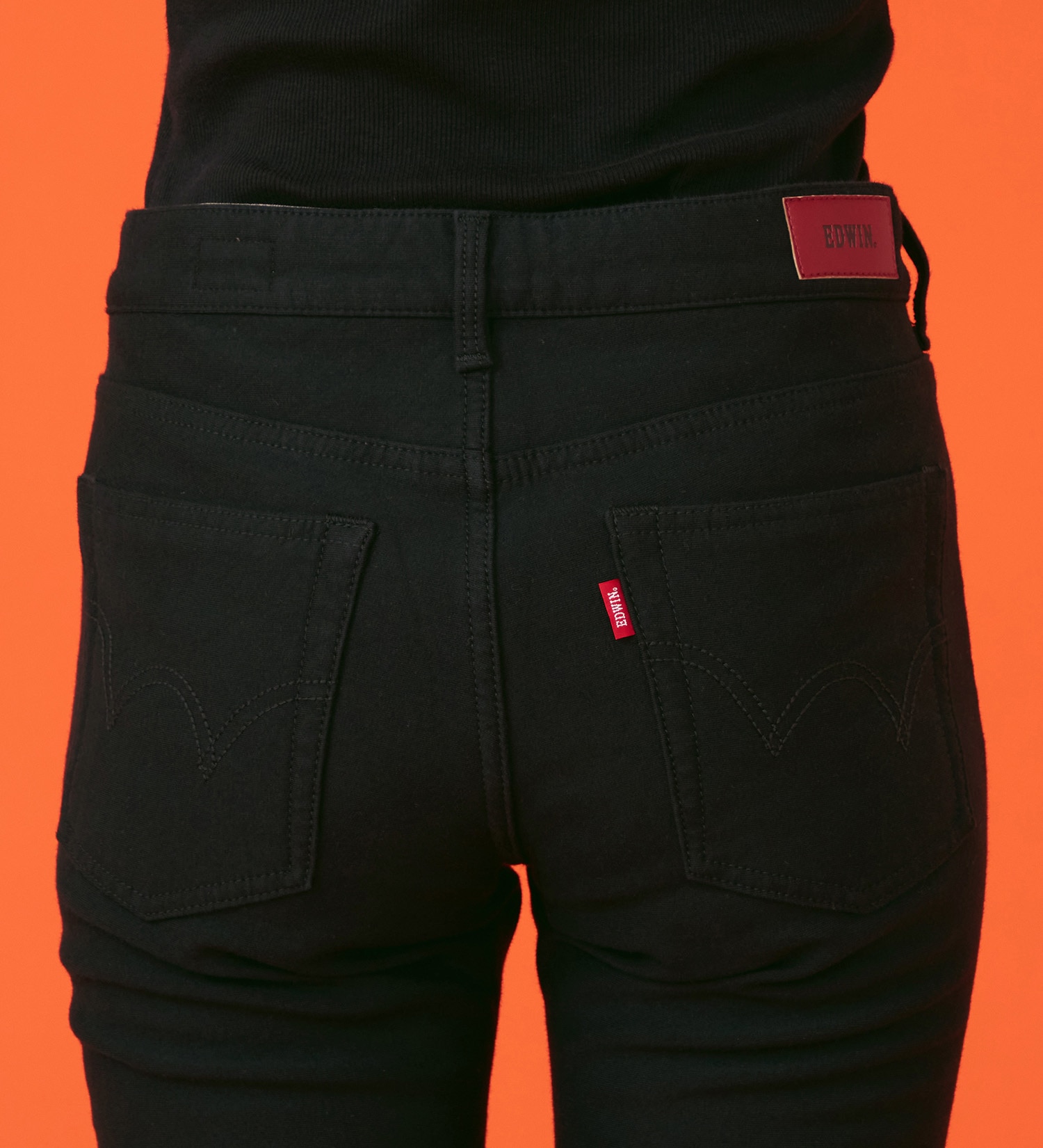 EDWIN(エドウイン)の【暖】BODY FIRE スキニーデニムパンツ【アウトレット店舗・WEB限定】|パンツ/デニム / ジーンズパンツ/レディース|ブラック