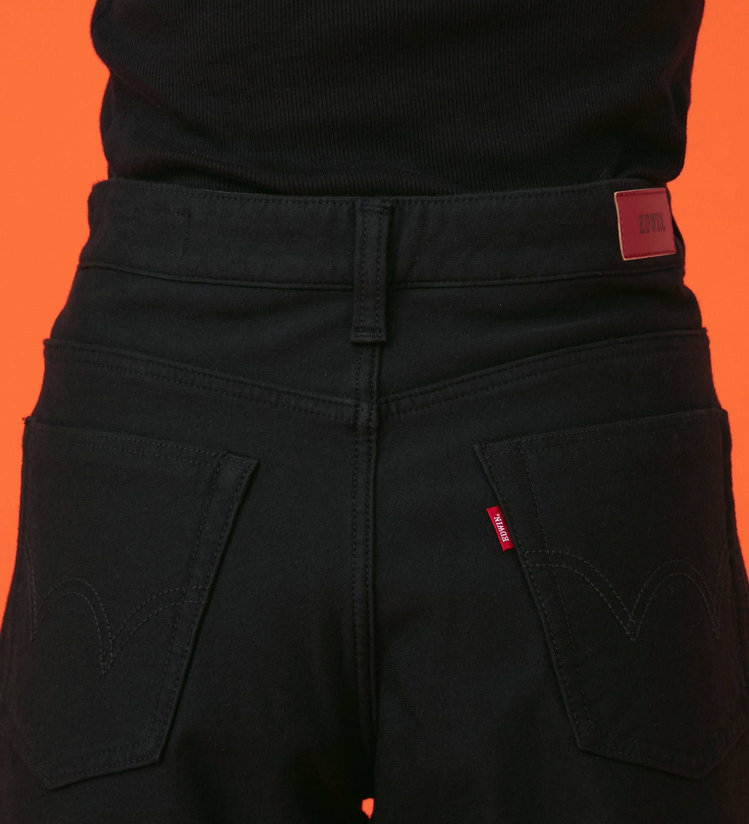 EDWIN(エドウイン)の【暖】BODY FIRE ワイドデニムパンツ【アウトレット店舗・WEB限定】|パンツ/デニム / ジーンズパンツ/レディース|ブラック