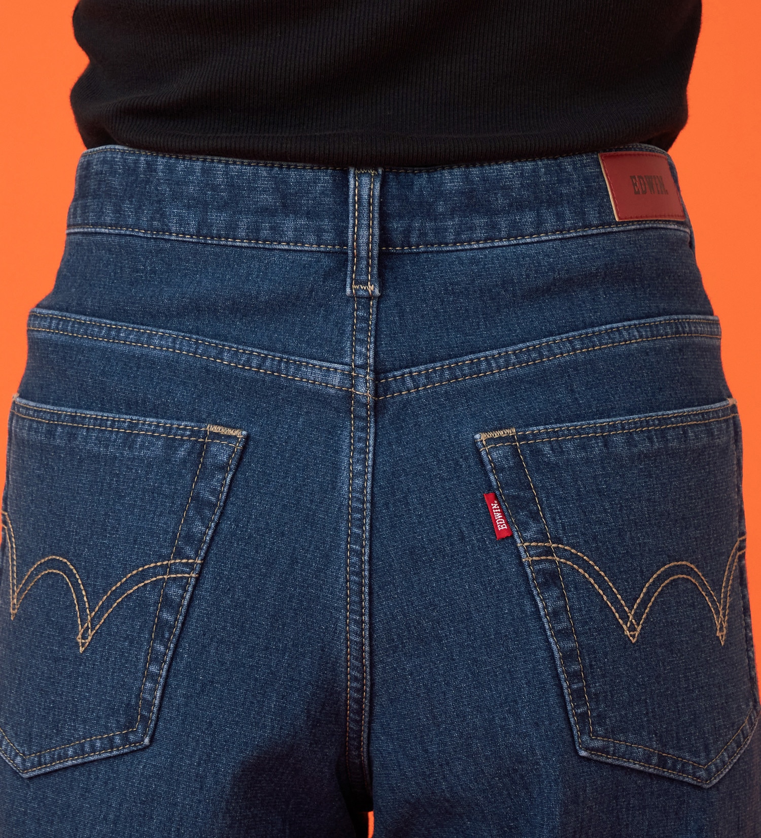 EDWIN(エドウイン)の【暖】BODY FIRE ワイドデニムパンツ【アウトレット店舗・WEB限定】|パンツ/デニム / ジーンズパンツ/レディース|中色ブルー