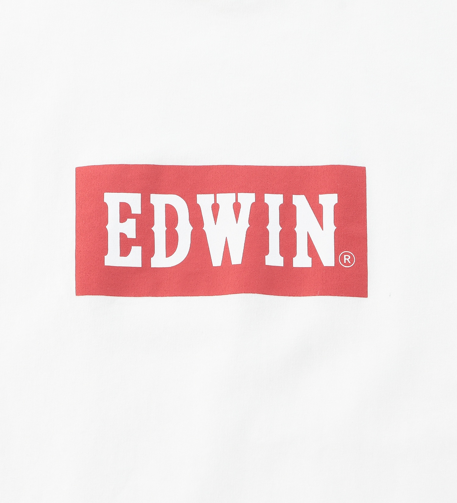 EDWIN(エドウイン)のボックスロゴプリントTシャツ 半袖【アウトレット店舗・WEB限定】|トップス/Tシャツ/カットソー/メンズ|ホワイト