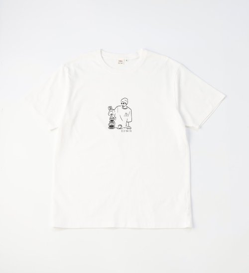 BLACKFRIDAY】手書き風プリントTシャツ 半袖（コーヒー